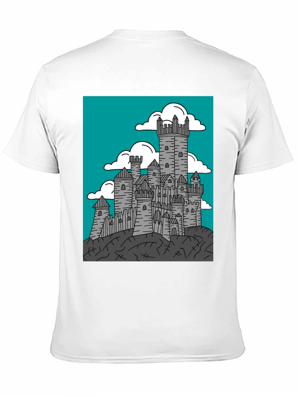 Castle Graphic Tee - Medieval Fortress T-Shirt