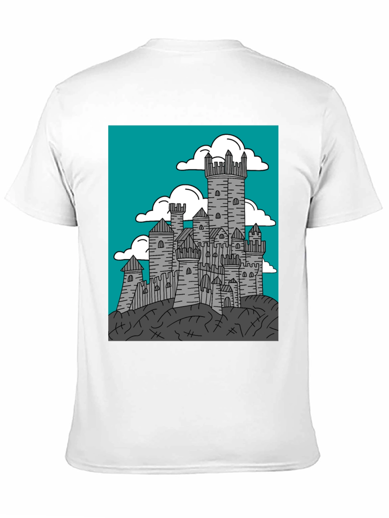 Castle Graphic Tee - Medieval Fortress T-Shirt