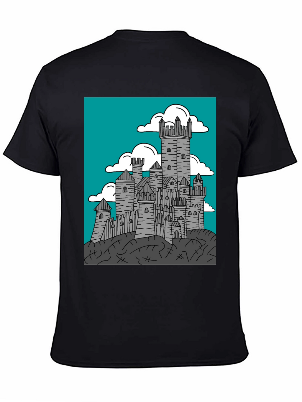 Castle Graphic Tee - Medieval Fortress T-Shirt