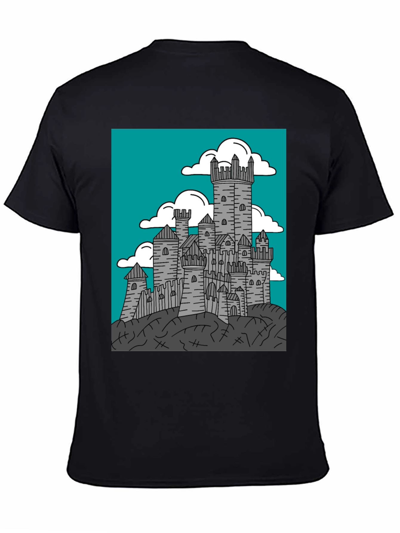 Castle Graphic Tee - Medieval Fortress T-Shirt