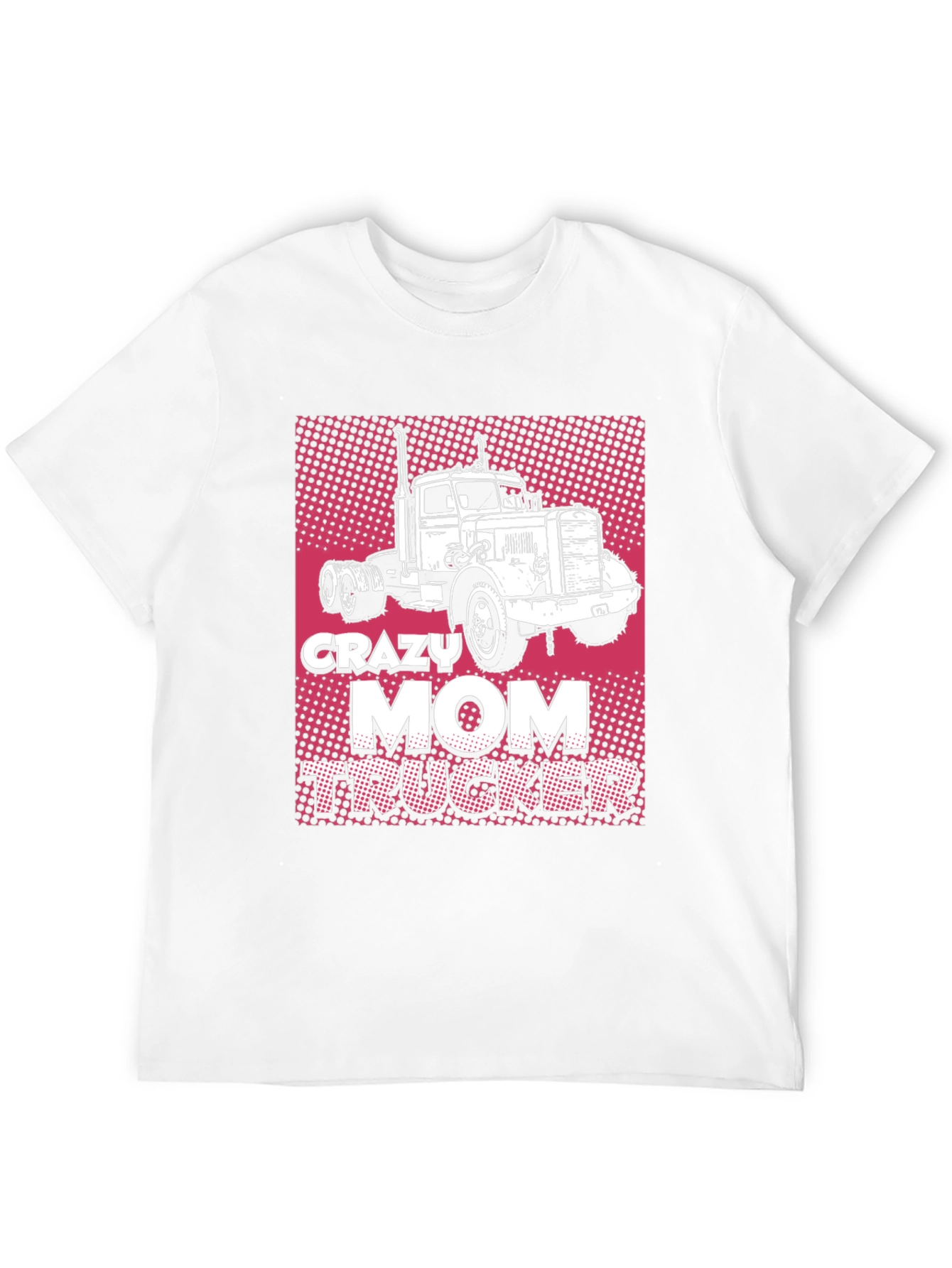 Crazy Mom Trucker Black T-Shirt