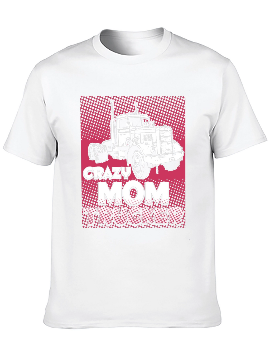 Crazy Mom Trucker Black T-Shirt