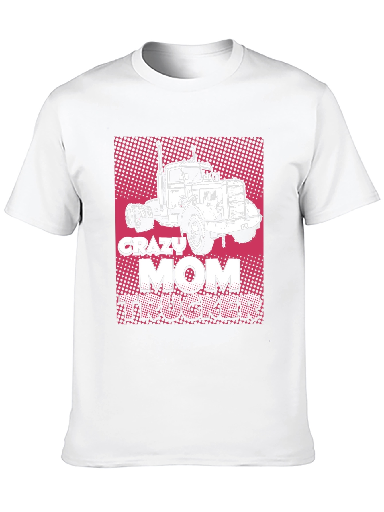 Crazy Mom Trucker Black T-Shirt