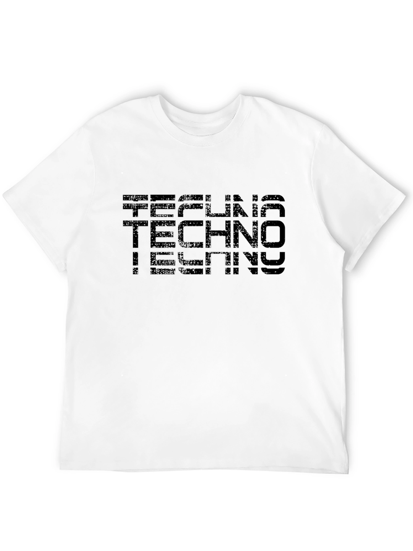 Techno Graphic T-Shirt - Black Cotton Tee