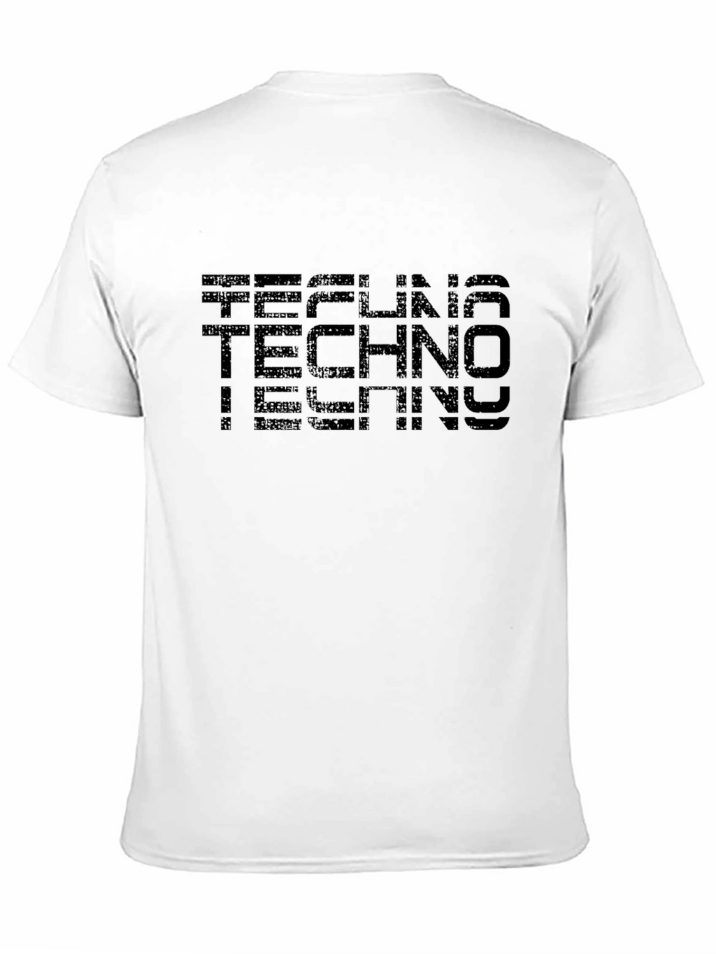 Techno Graphic T-Shirt - Black Cotton Tee