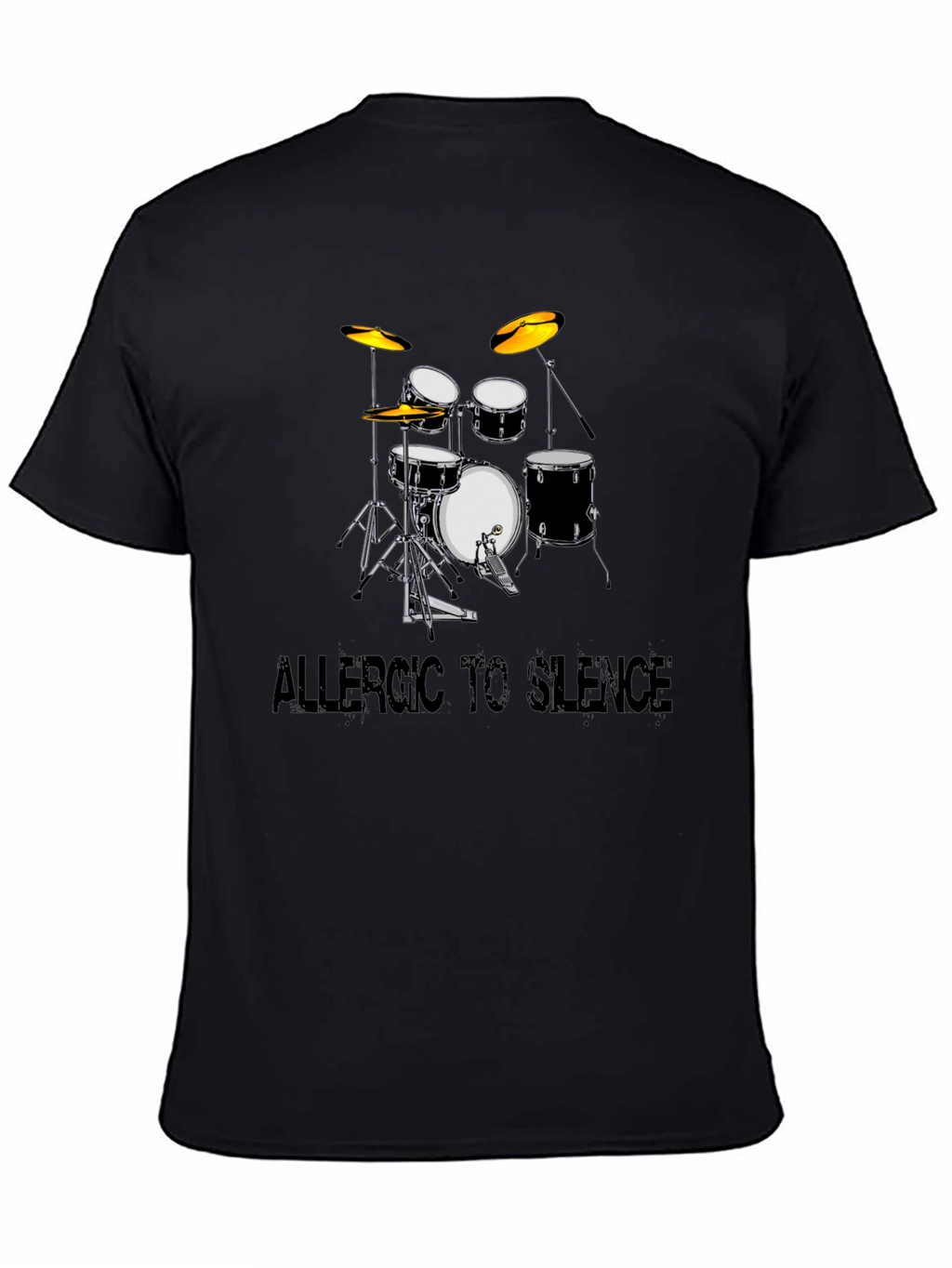 Allergic to Silence Drum Kit Graphic Tee