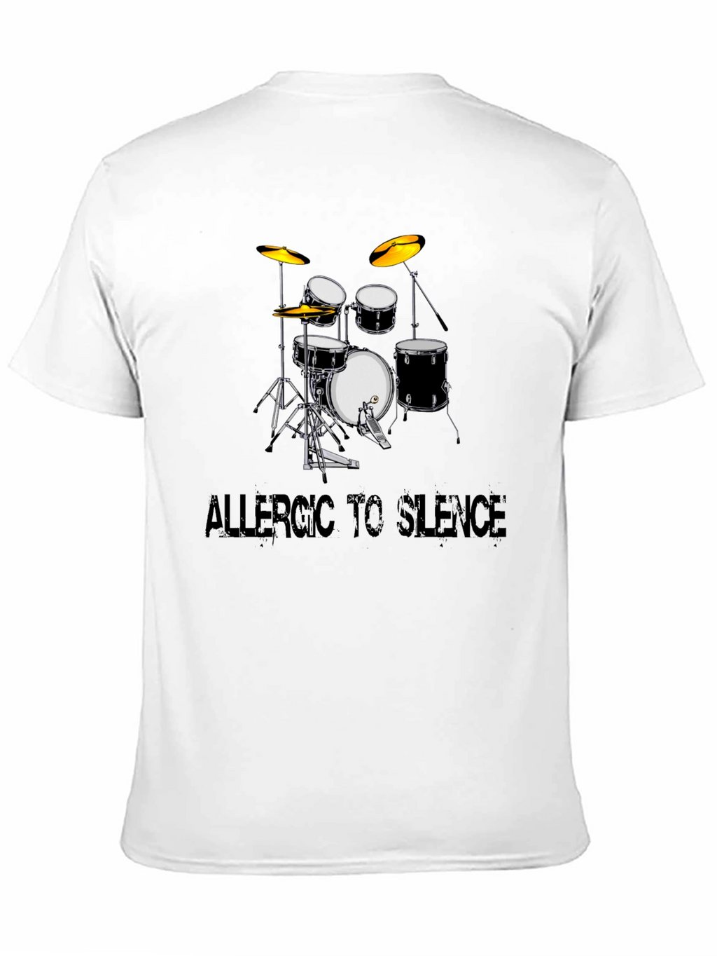 Allergic to Silence Drum Kit Graphic Tee