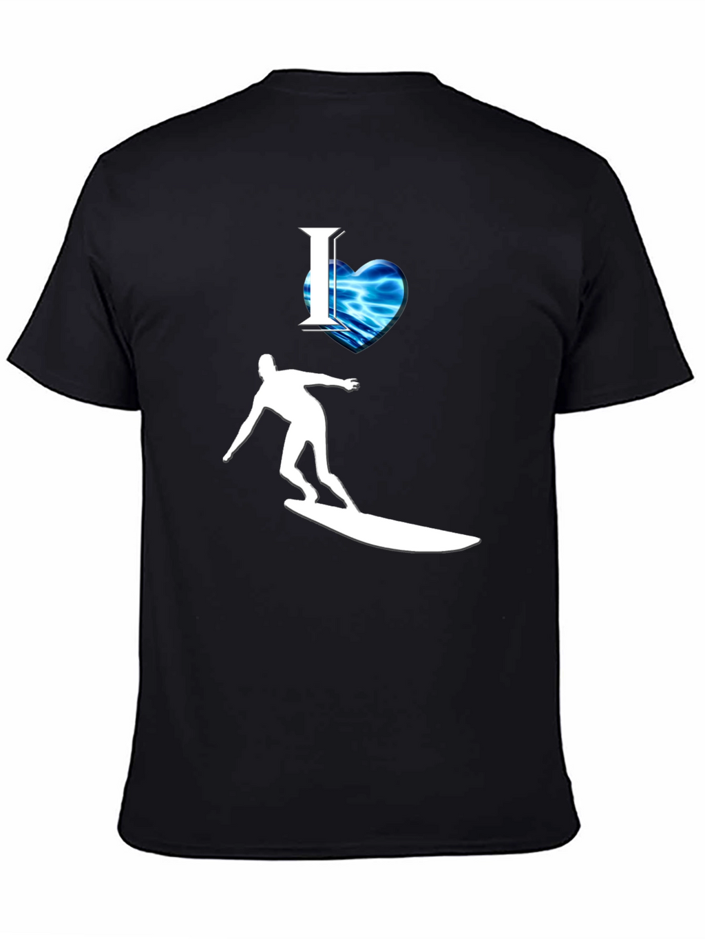 I Heart Surfing Graphic Tee - Cool Wave Design