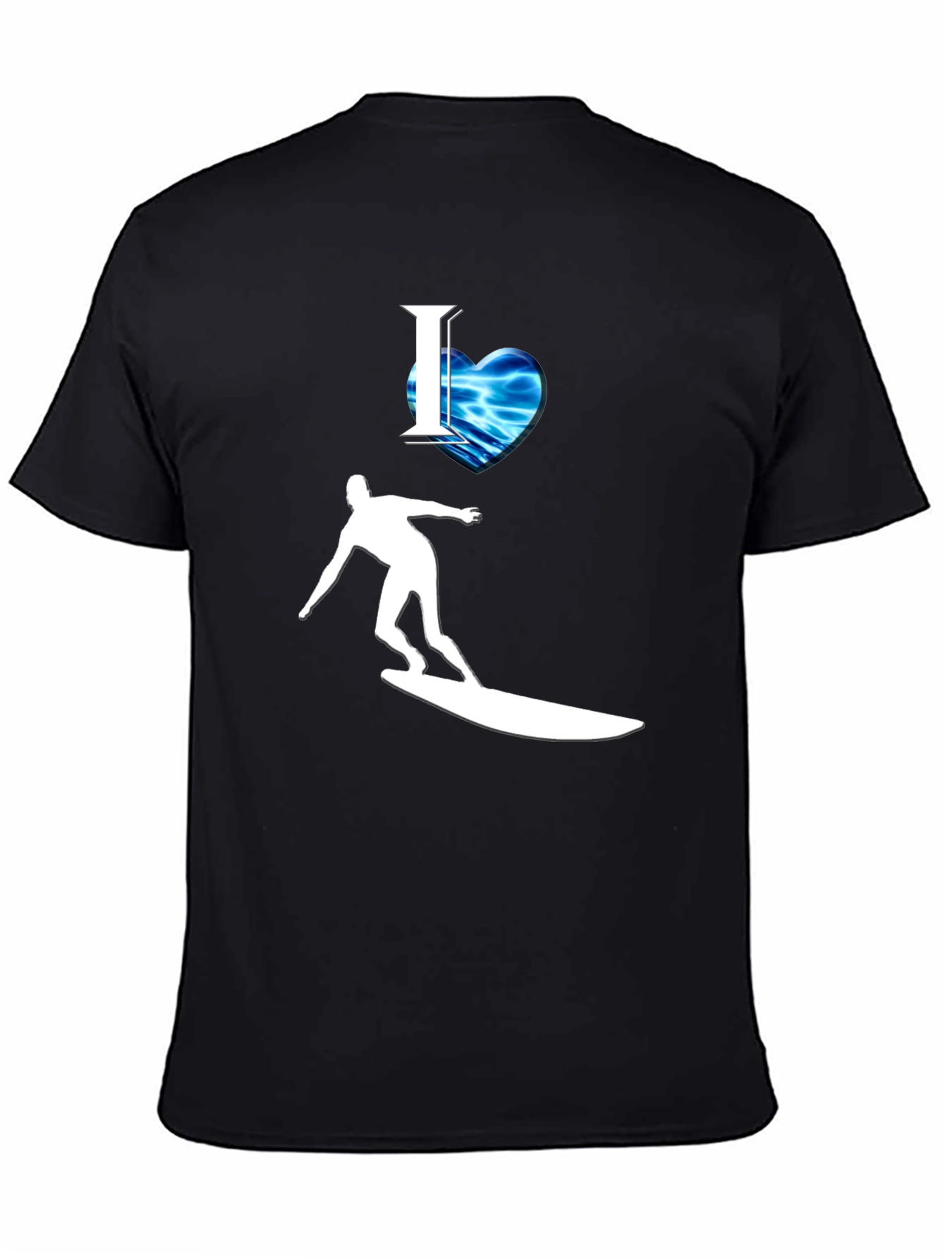 I Heart Surfing Graphic Tee - Cool Wave Design