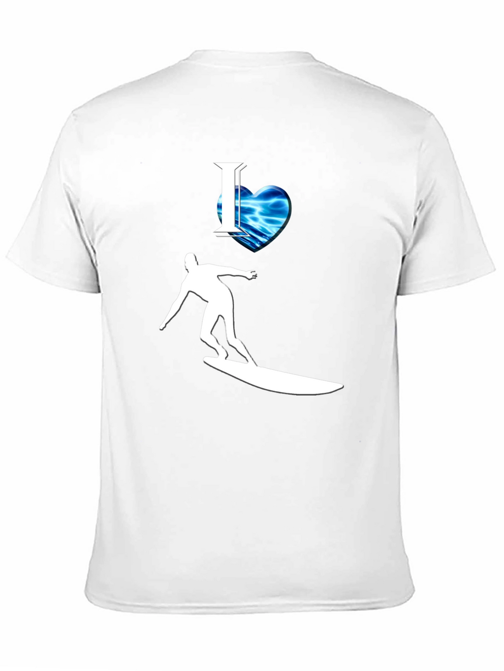 I Heart Surfing Graphic Tee - Cool Wave Design