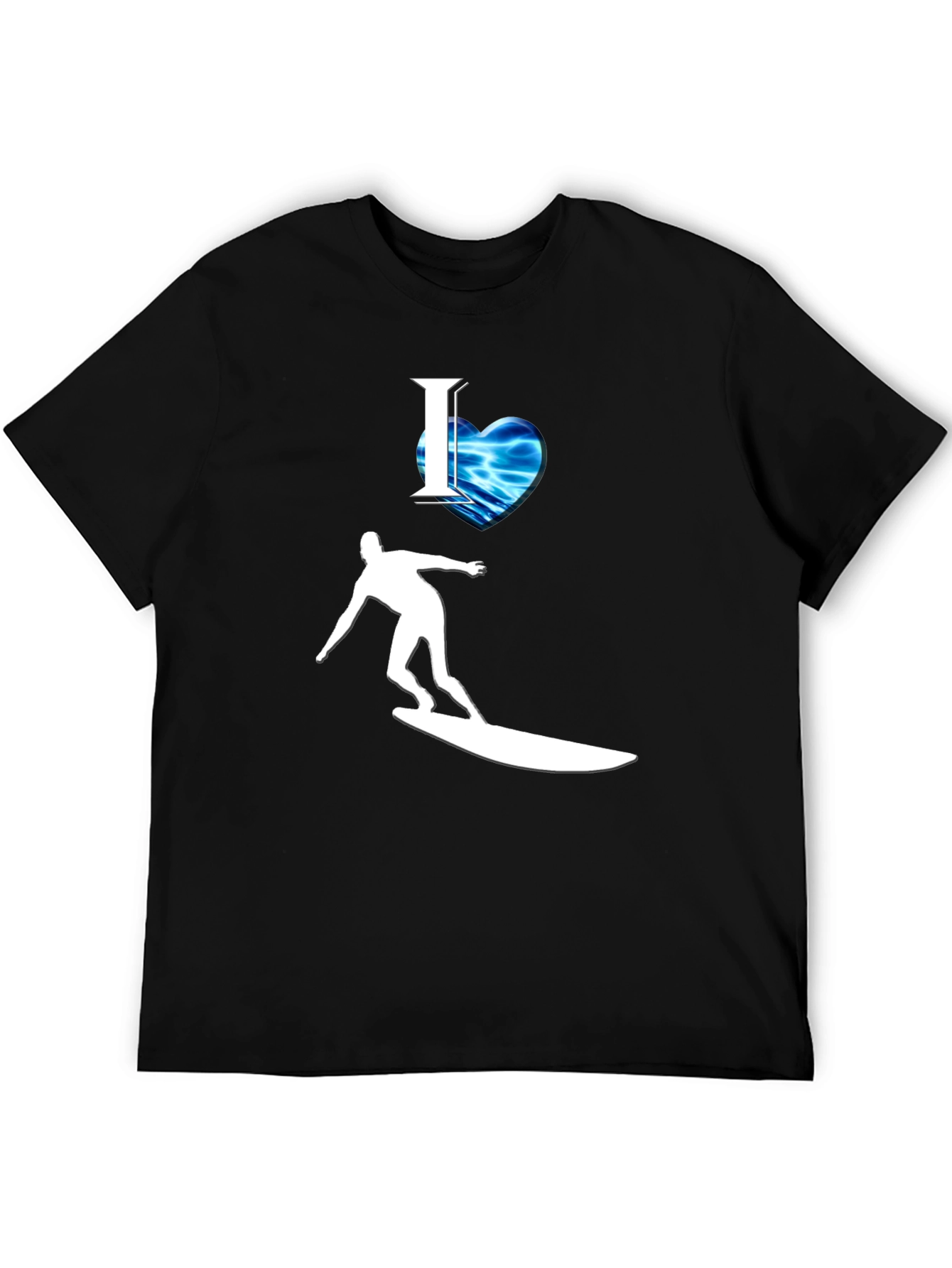 I Heart Surfing Graphic Tee - Cool Wave Design