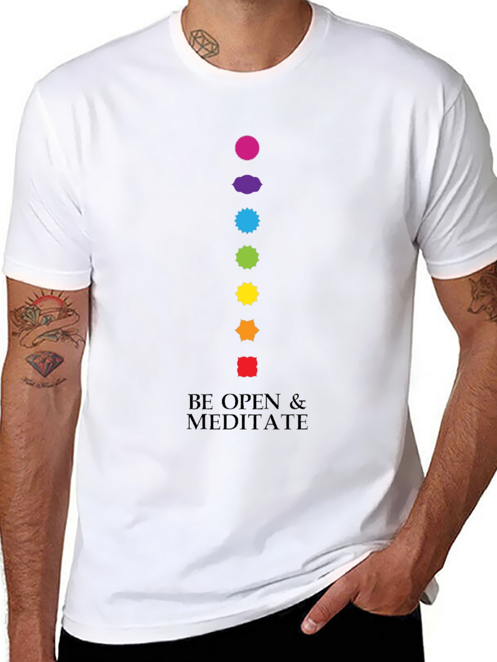 Chakra Meditation T-Shirt - Be Open
