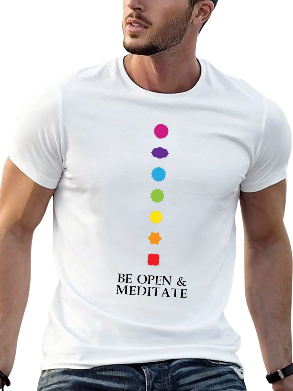 Chakra Meditation T-Shirt - Be Open