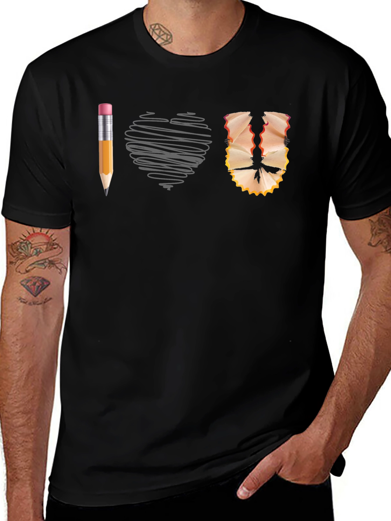I Heart Art T-Shirt Creative Design Tee