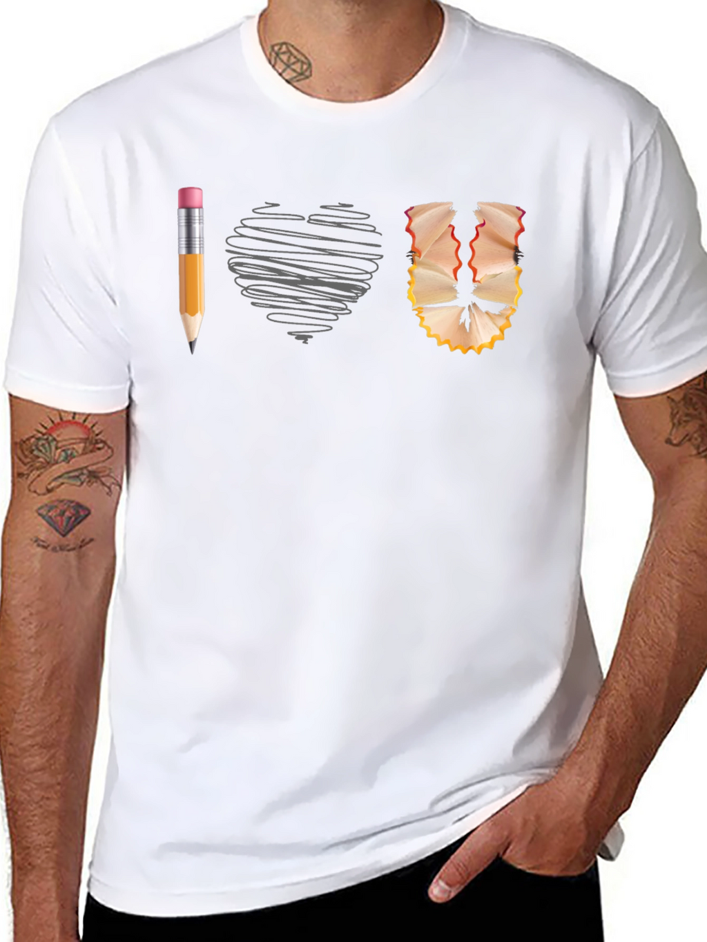 I Heart Art T-Shirt Creative Design Tee