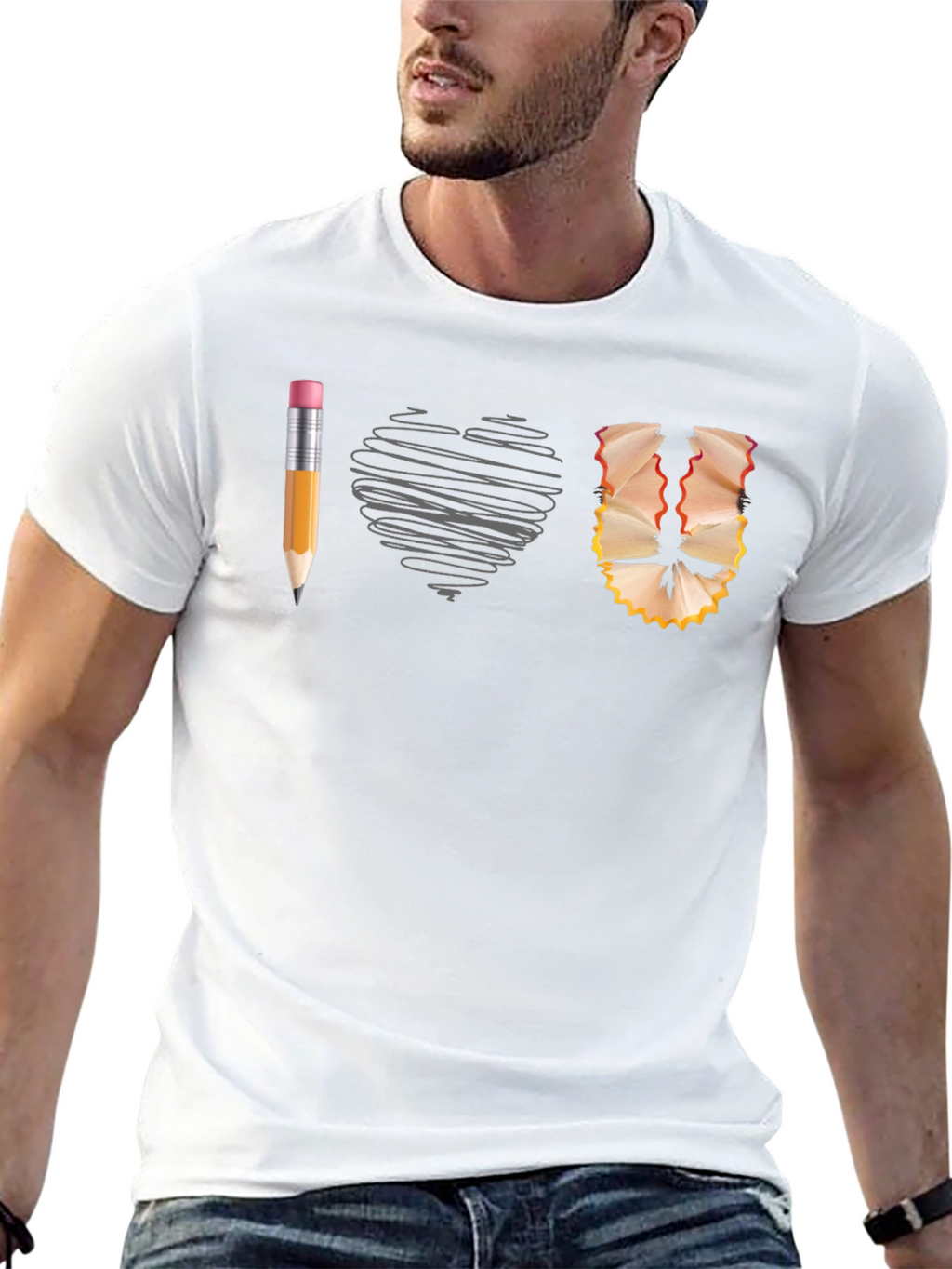 I Heart Art T-Shirt Creative Design Tee