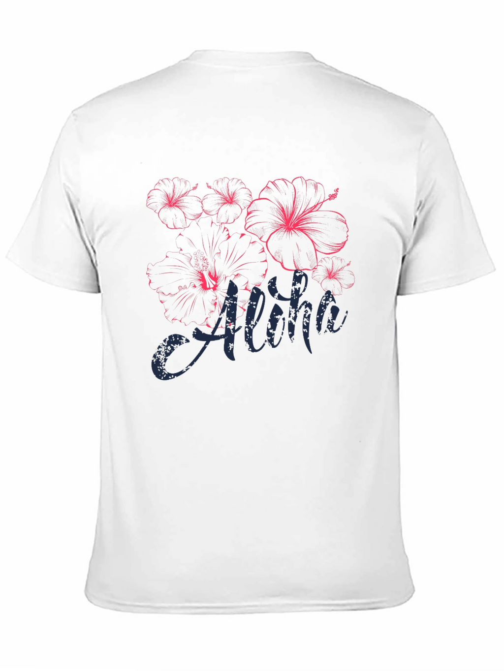 Aloha Hibiscus Graphic T-Shirt - Black