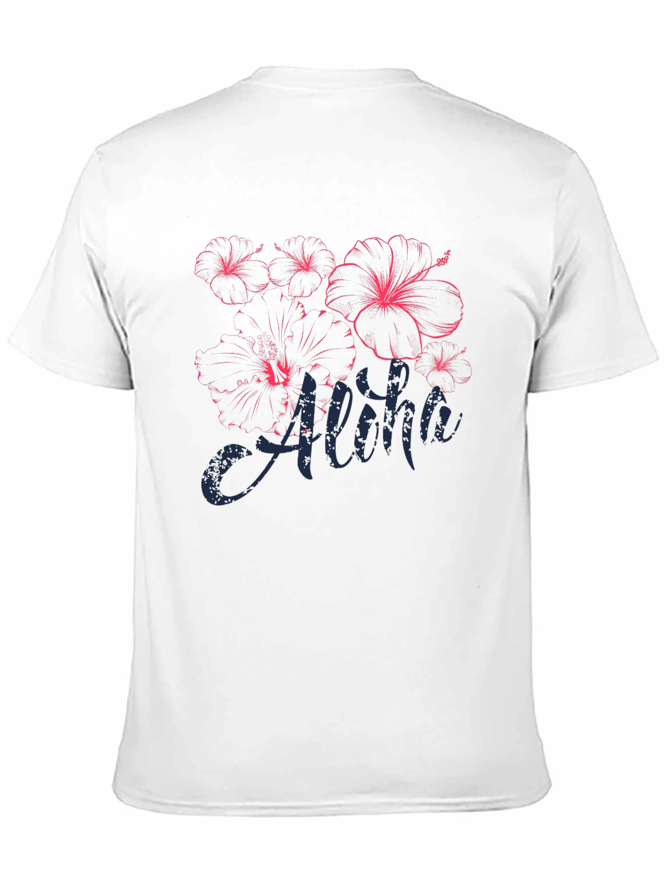 Aloha Hibiscus Graphic T-Shirt - Black