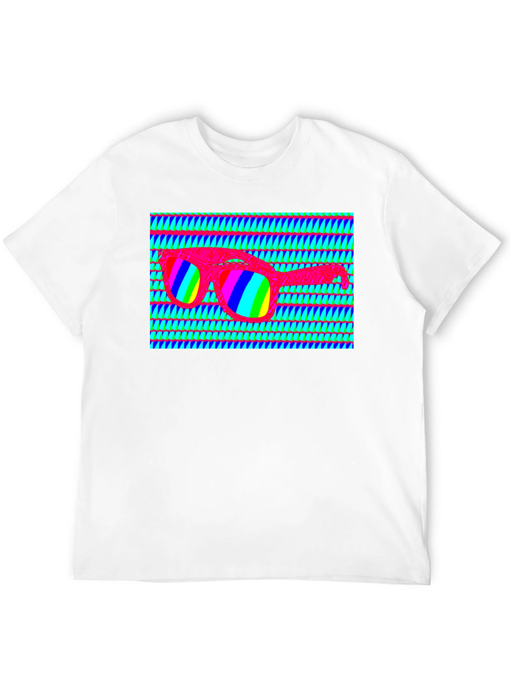 Retro Sunglasses Graphic T-Shirt - Vibrant Design