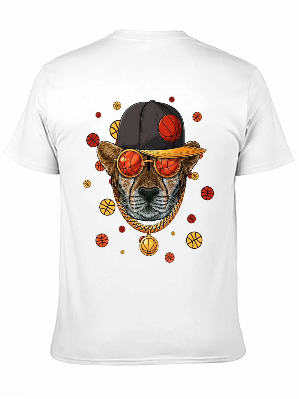 Basketball Cheetah Graphic Tee