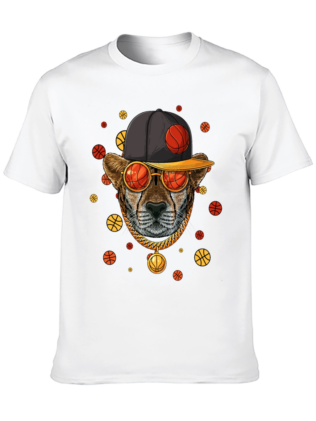 Basketball Cheetah Graphic Tee