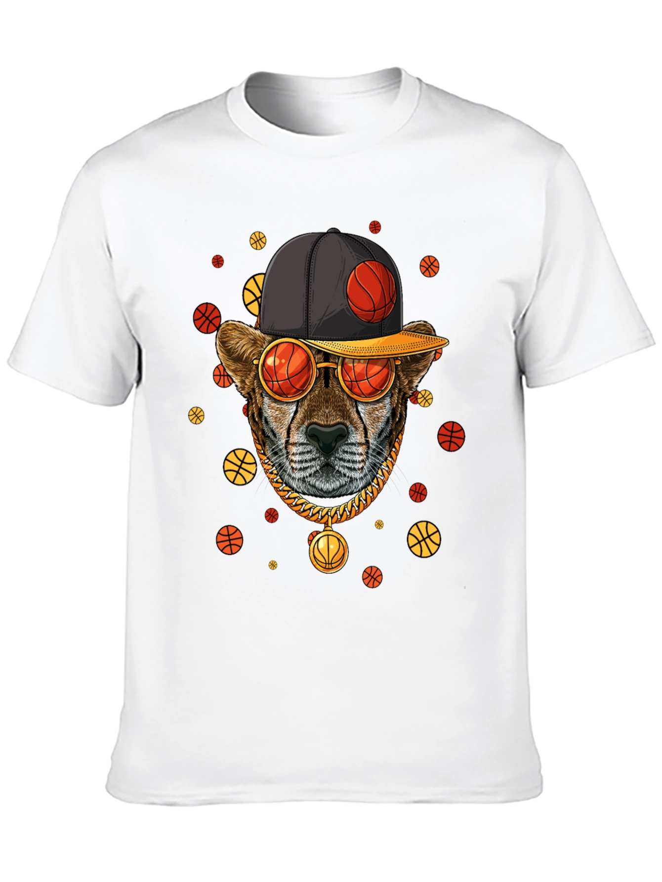Basketball Cheetah Graphic Tee