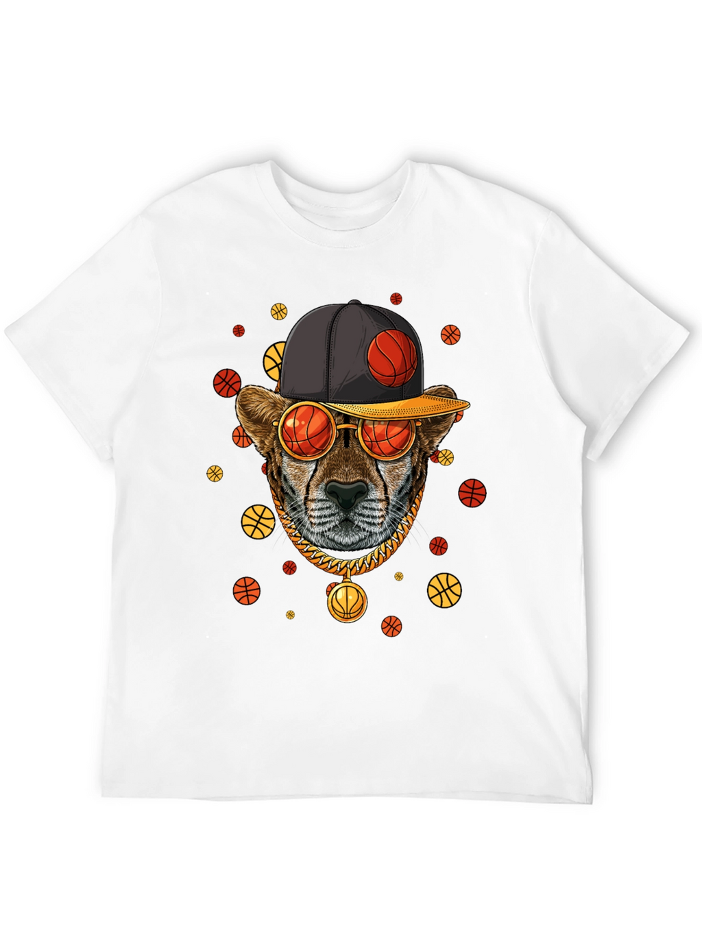 Basketball Cheetah Graphic Tee