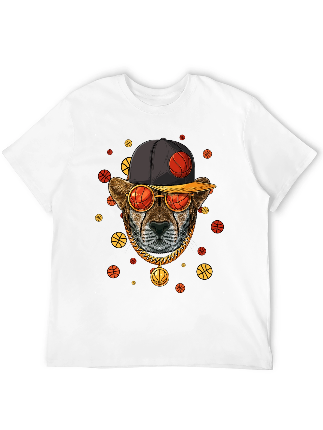 Basketball Cheetah Graphic Tee