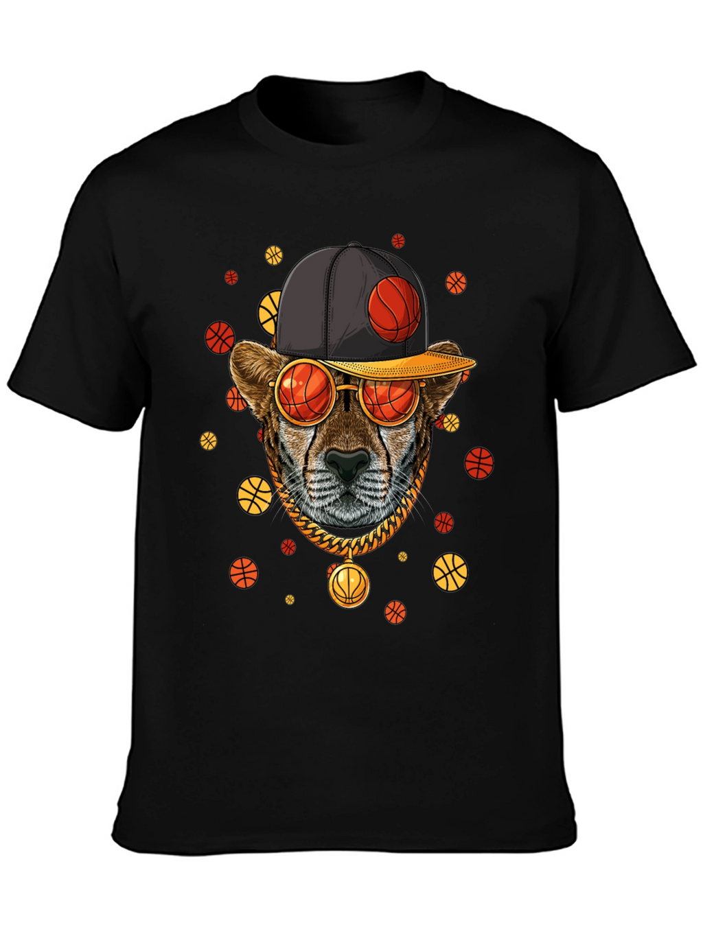 Basketball Cheetah Graphic Tee
