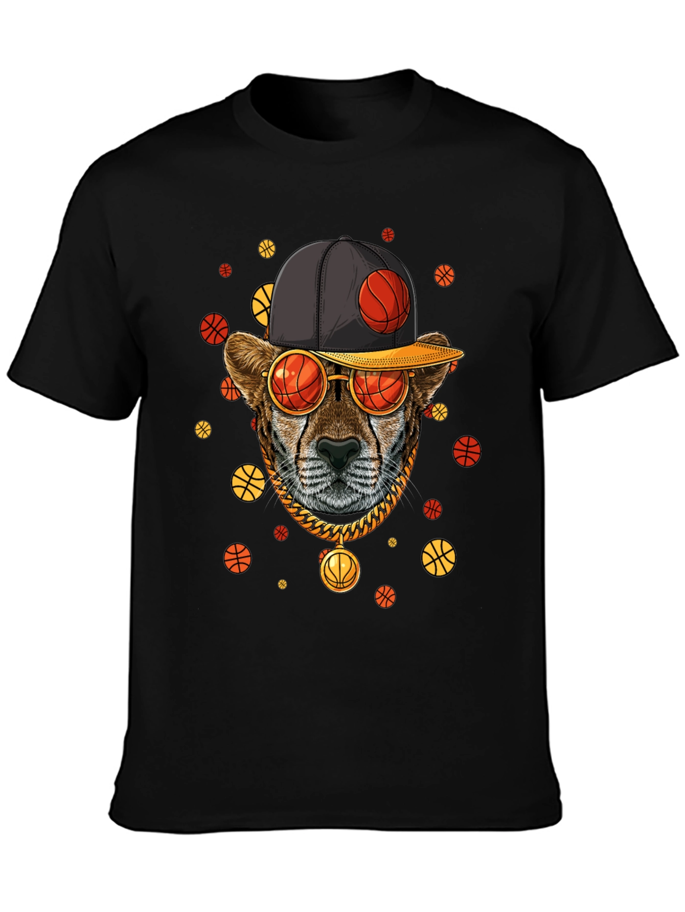 Basketball Cheetah Graphic Tee