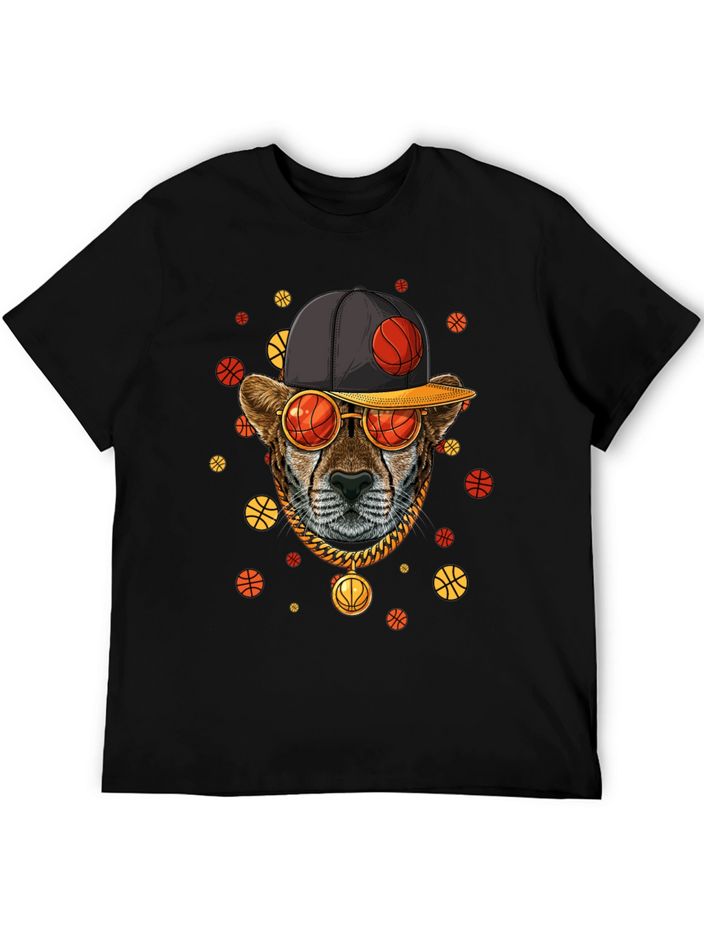 Basketball Cheetah Graphic Tee
