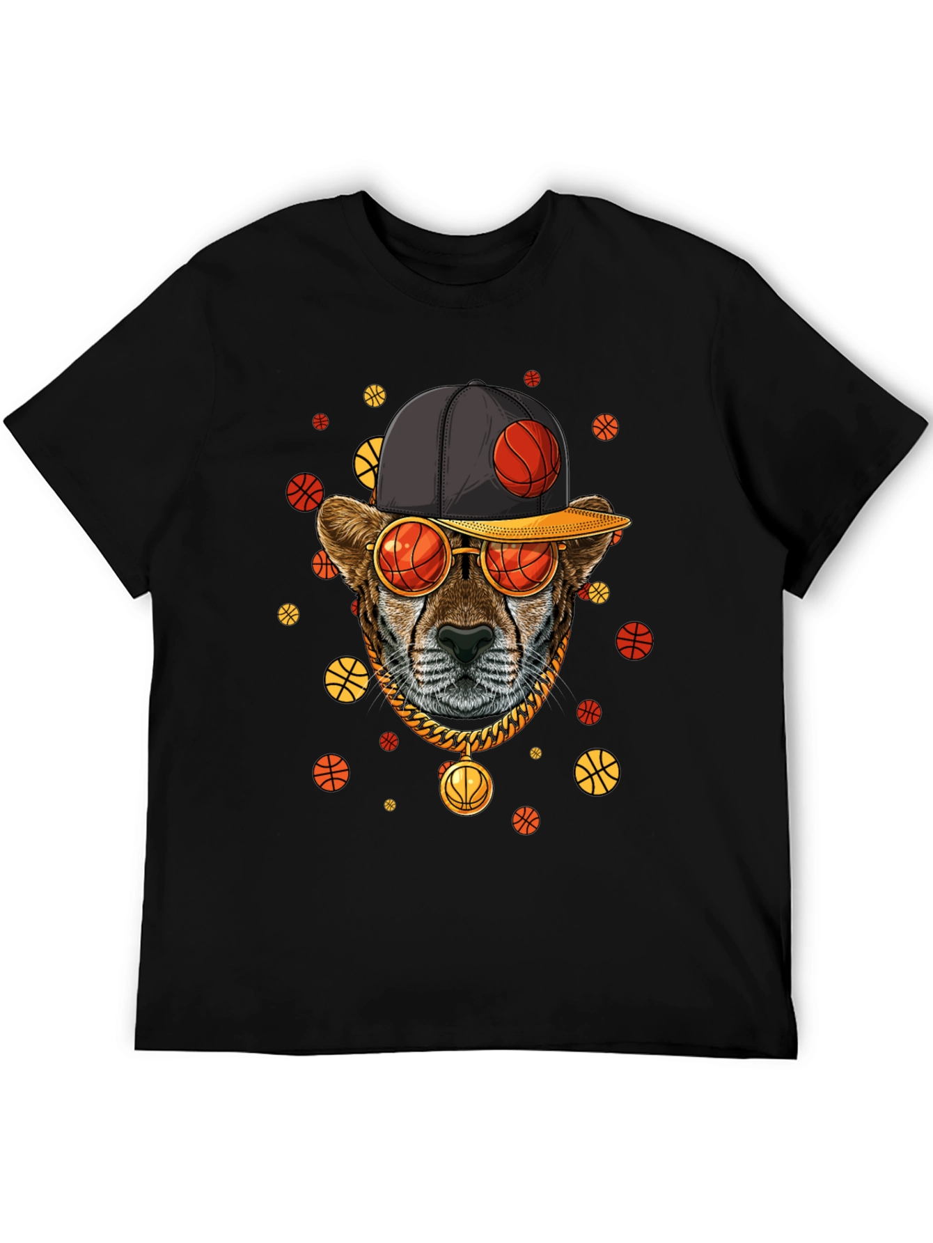 Basketball Cheetah Graphic Tee