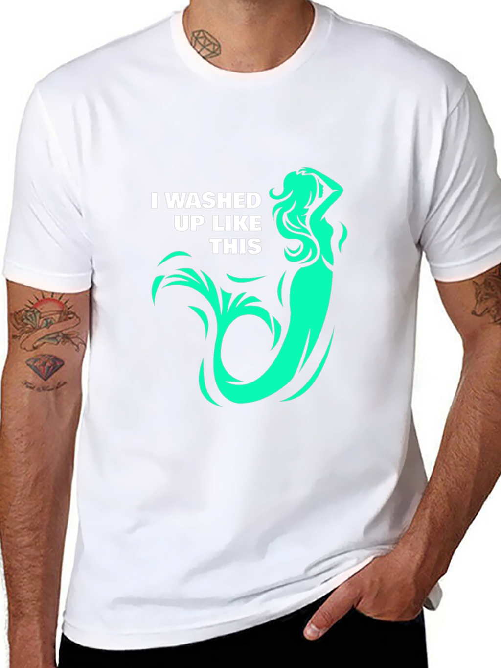Mermaid T-Shirt: I washed up like this! Graphic Tee
