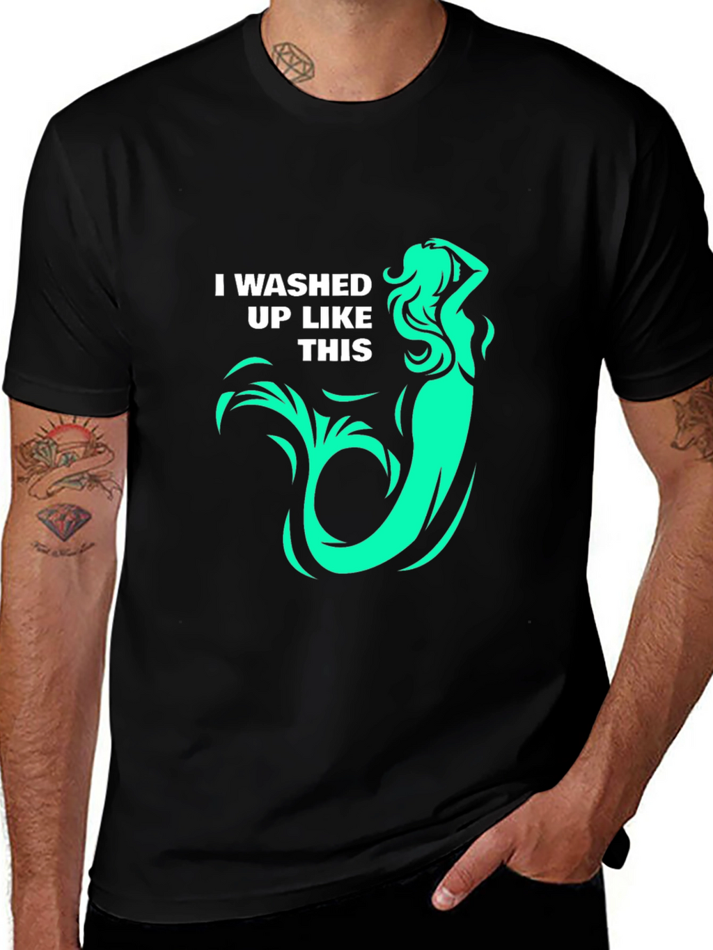 Mermaid T-Shirt: I washed up like this! Graphic Tee