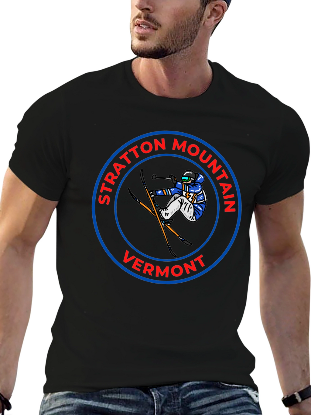 Stratton Mountain Vermont Skiing T-Shirt