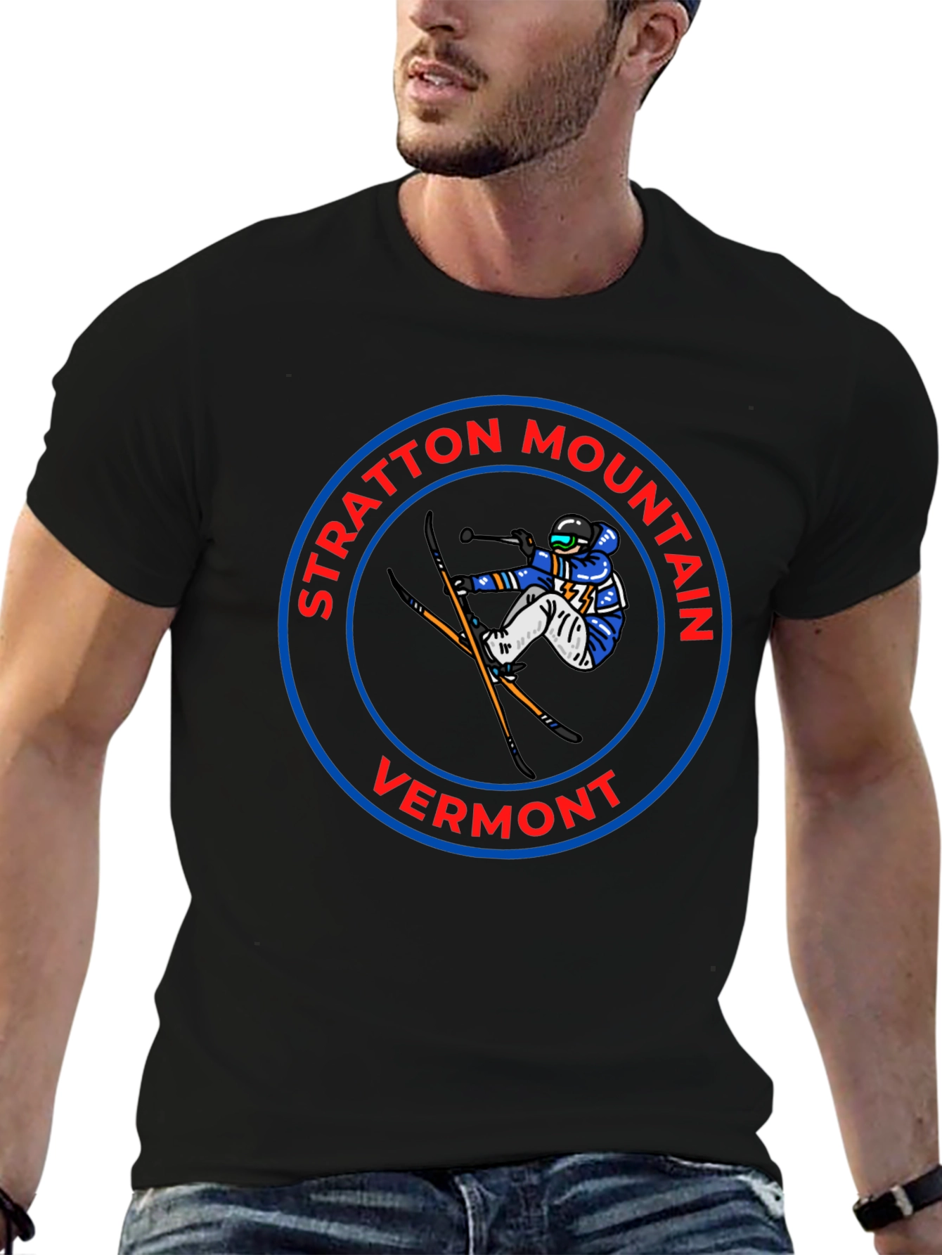 Stratton Mountain Vermont Skiing T-Shirt