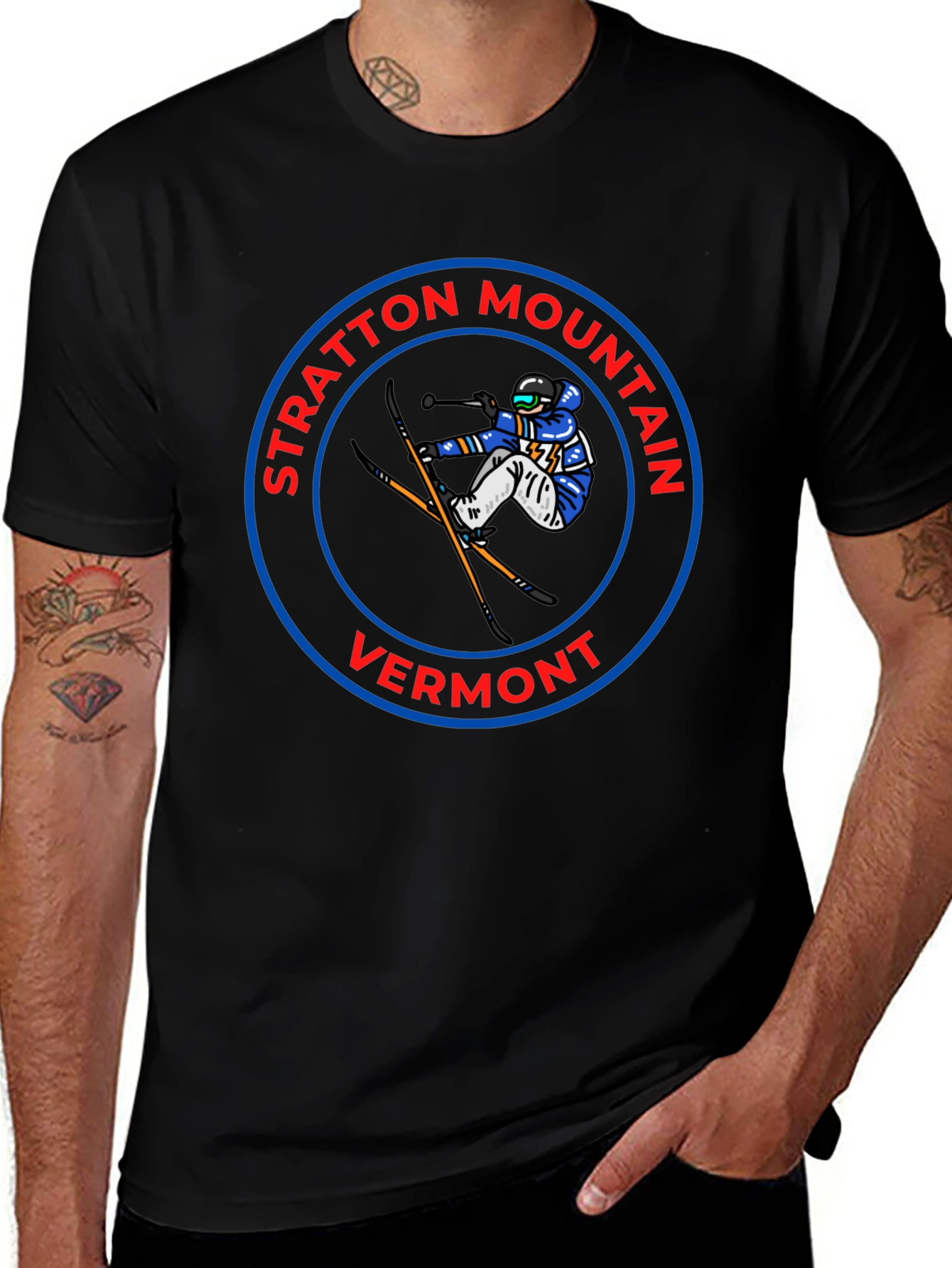 Stratton Mountain Vermont Skiing T-Shirt