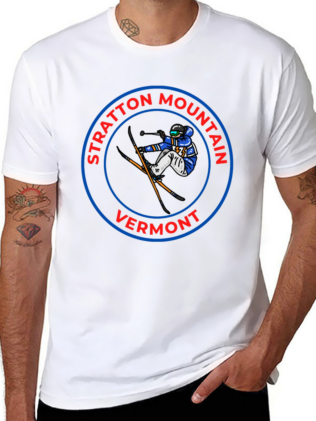 Stratton Mountain Vermont Skiing T-Shirt