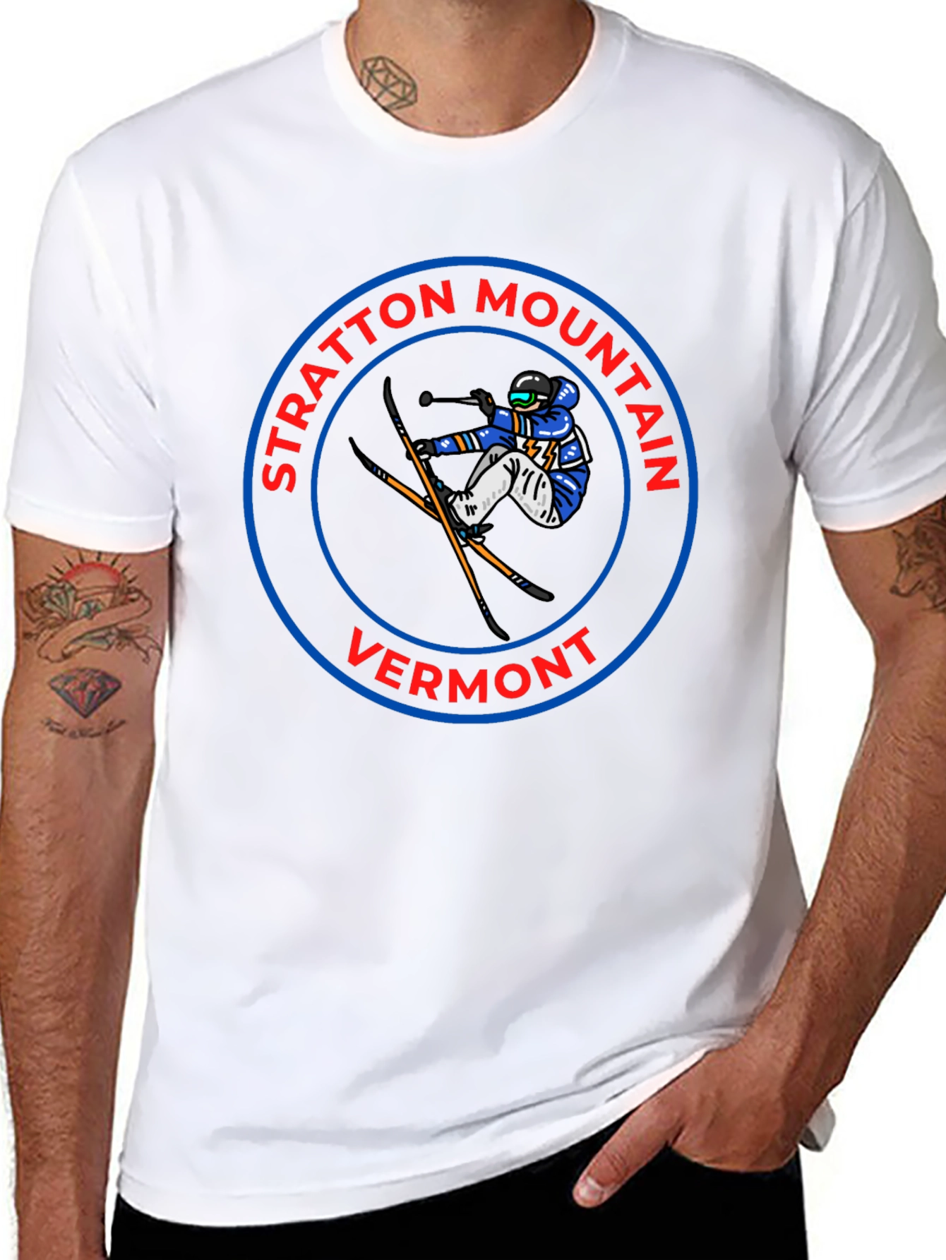 Stratton Mountain Vermont Skiing T-Shirt