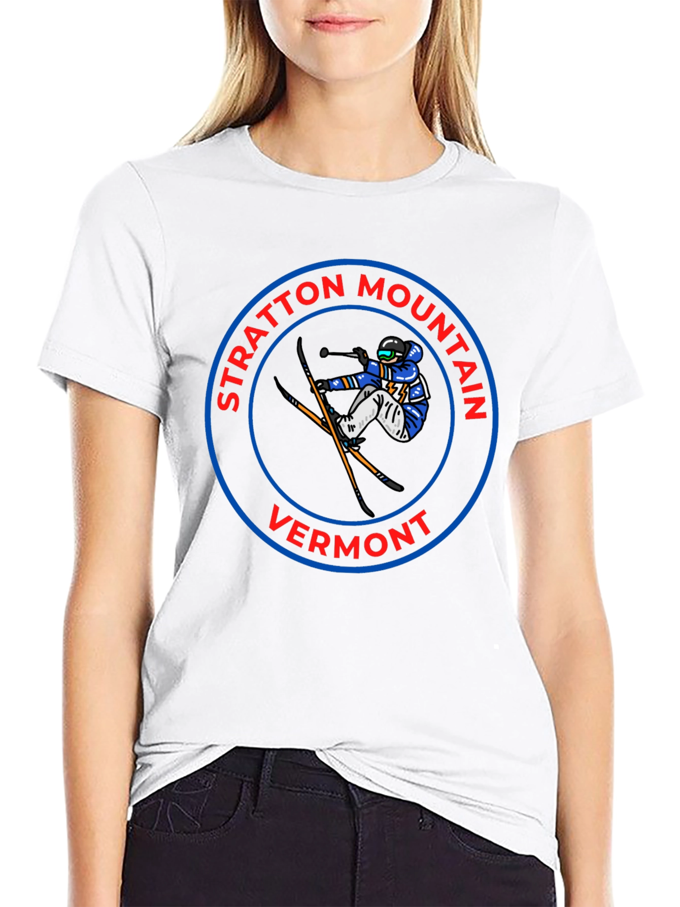 Stratton Mountain Vermont Skiing T-Shirt
