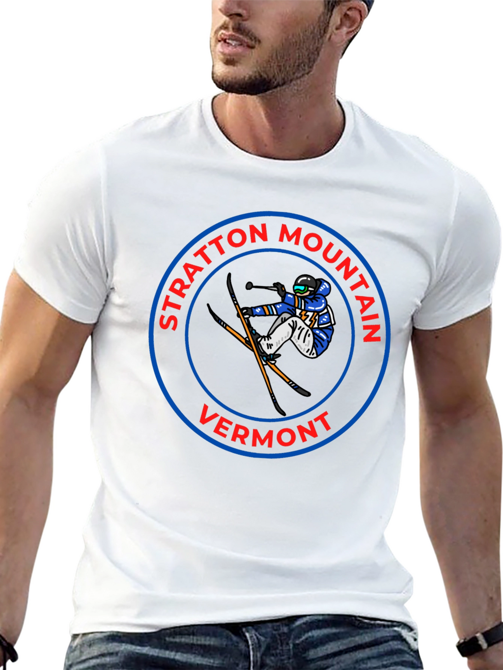 Stratton Mountain Vermont Skiing T-Shirt