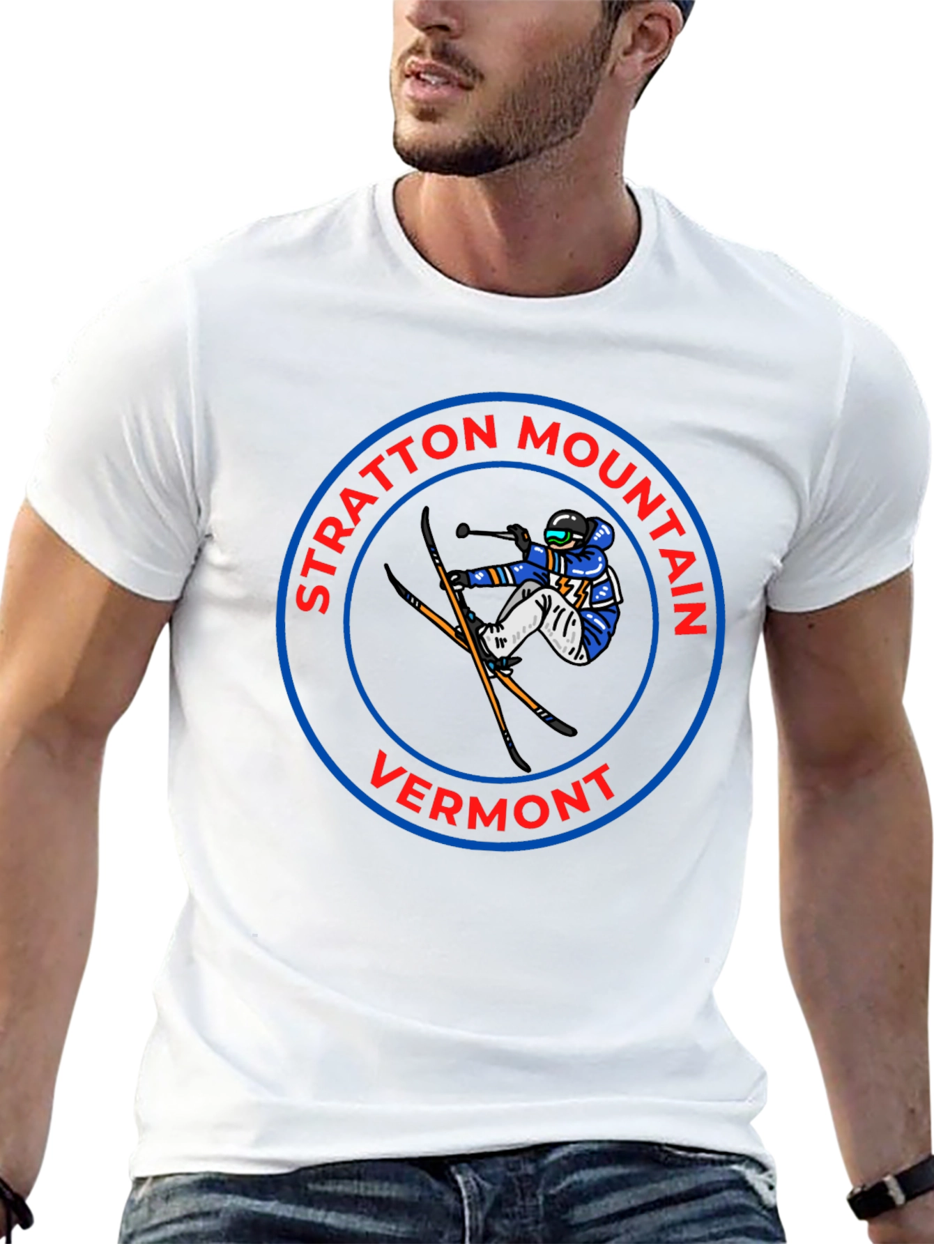 Stratton Mountain Vermont Skiing T-Shirt