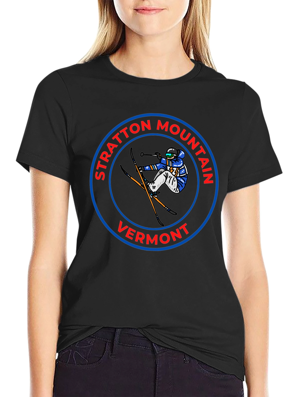 Stratton Mountain Vermont Skiing T-Shirt