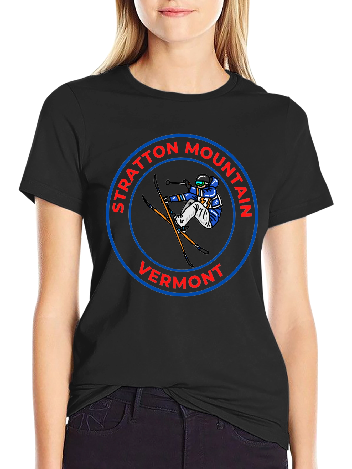 Stratton Mountain Vermont Skiing T-Shirt