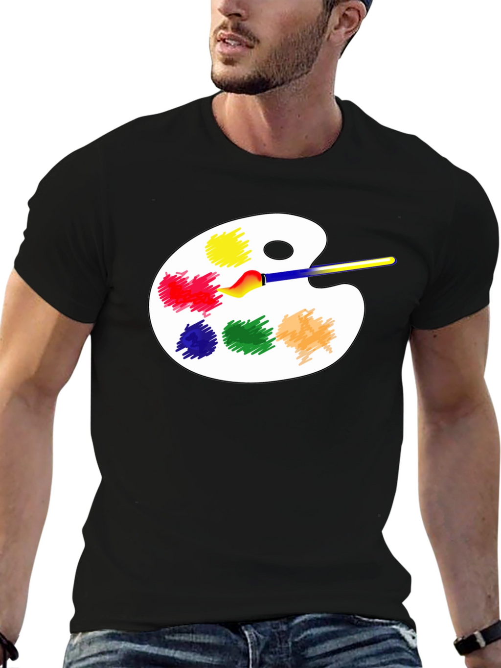 Artist Palette T-Shirt - Creative Design