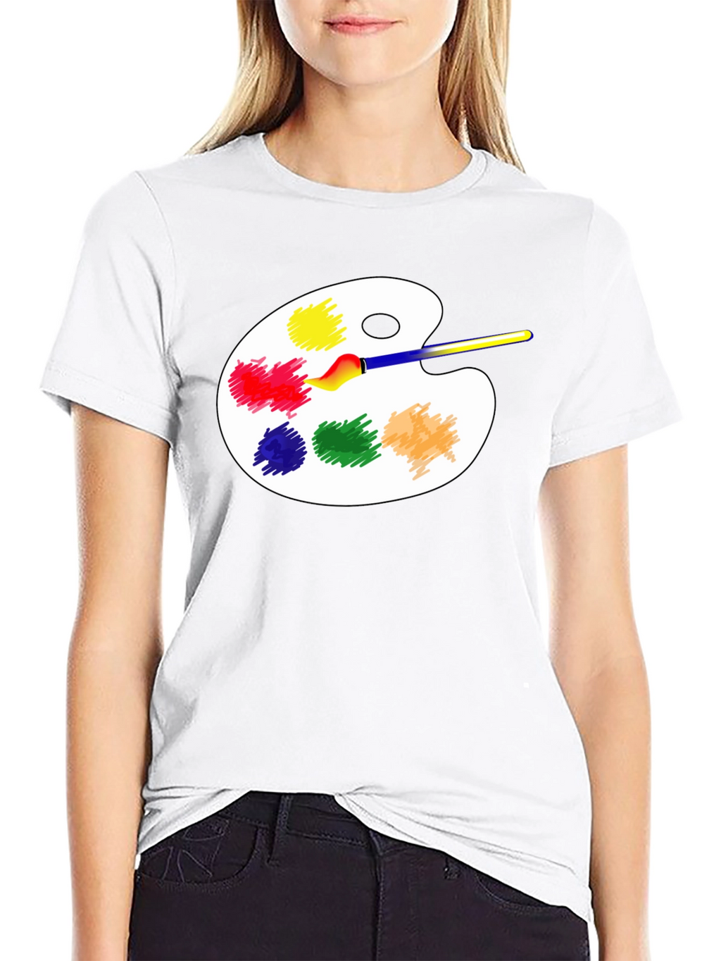 Artist Palette T-Shirt - Creative Design