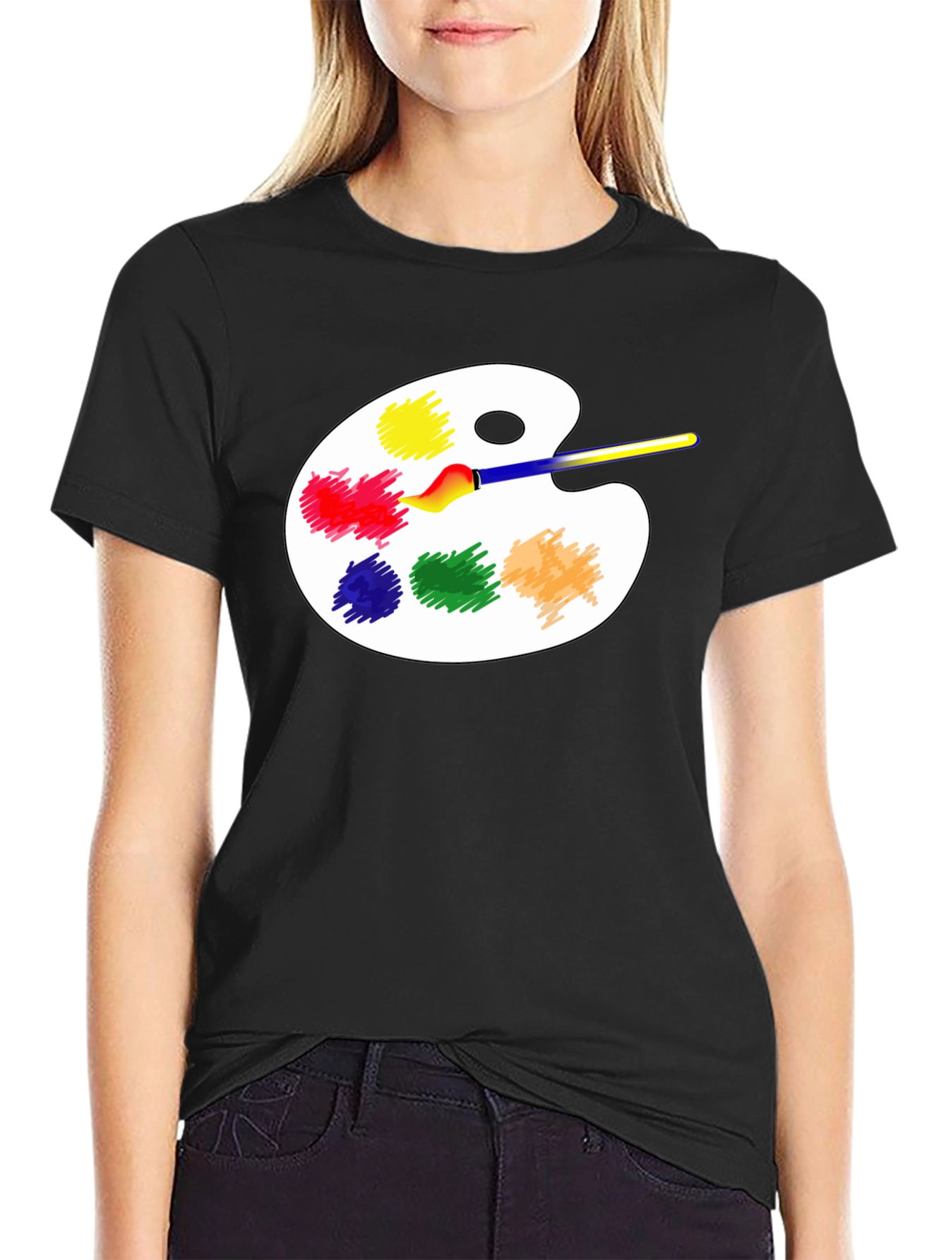 Artist Palette T-Shirt - Creative Design