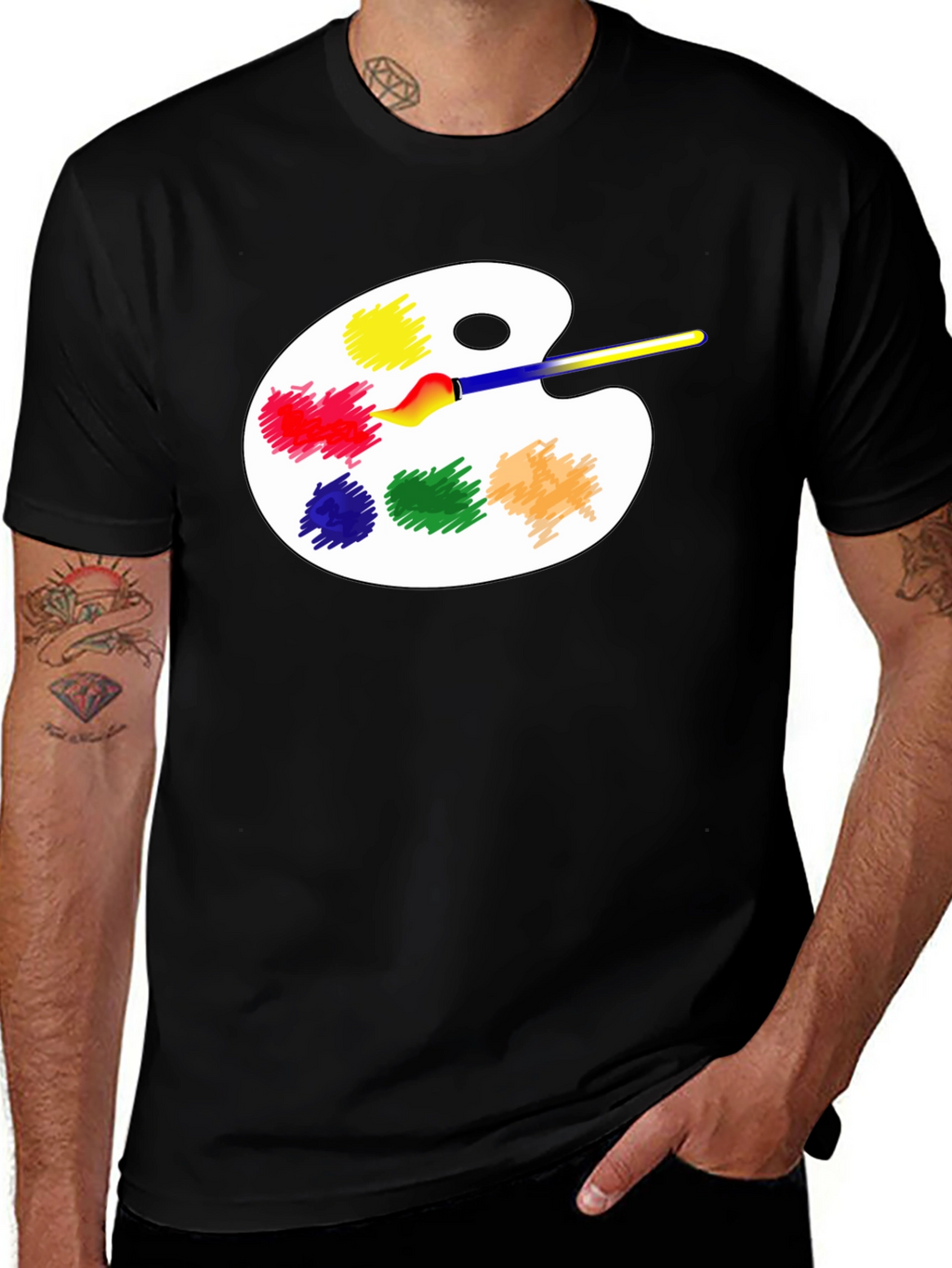 Artist Palette T-Shirt - Creative Design