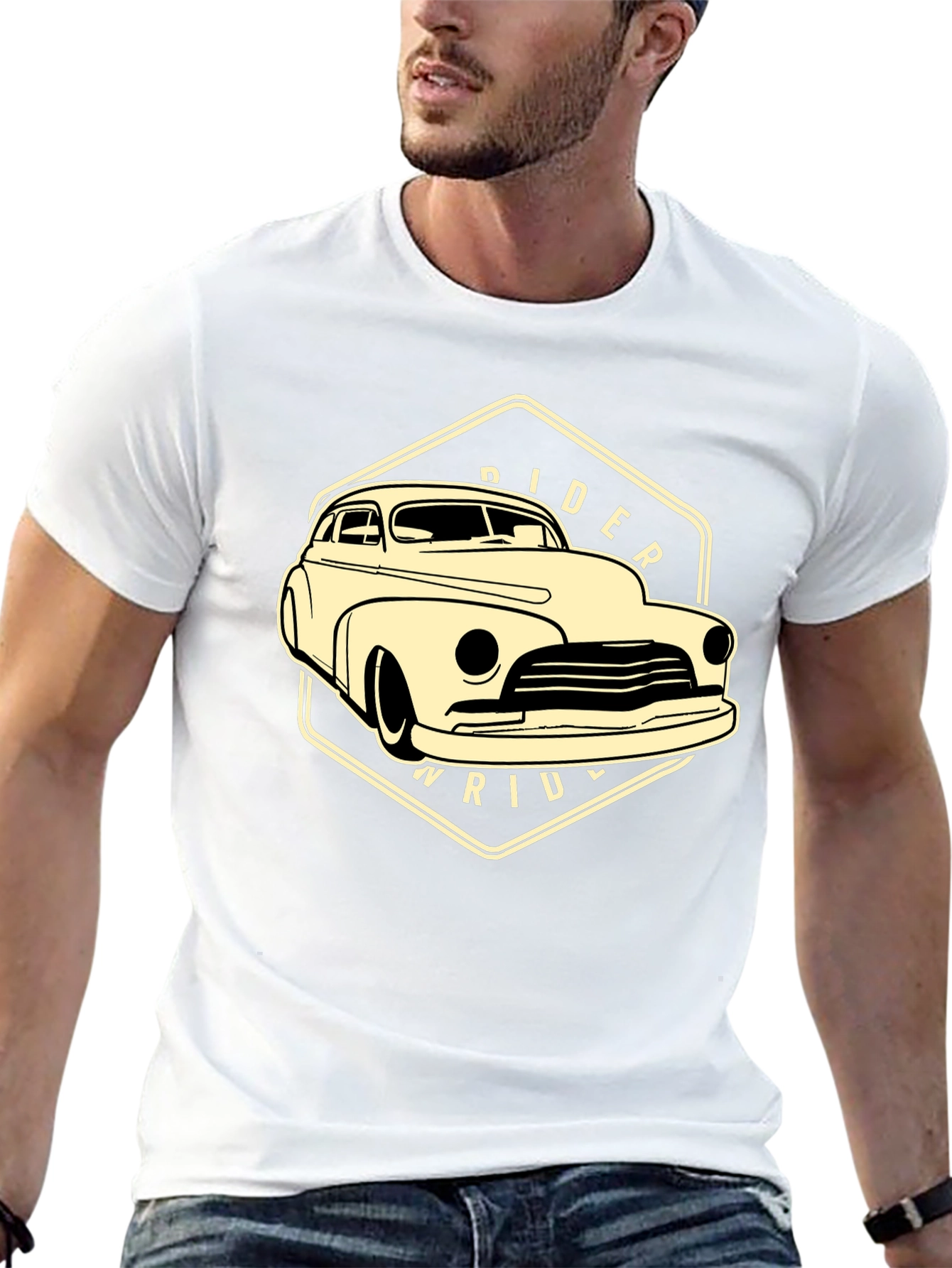 Classic Car Rider T-Shirt - Black