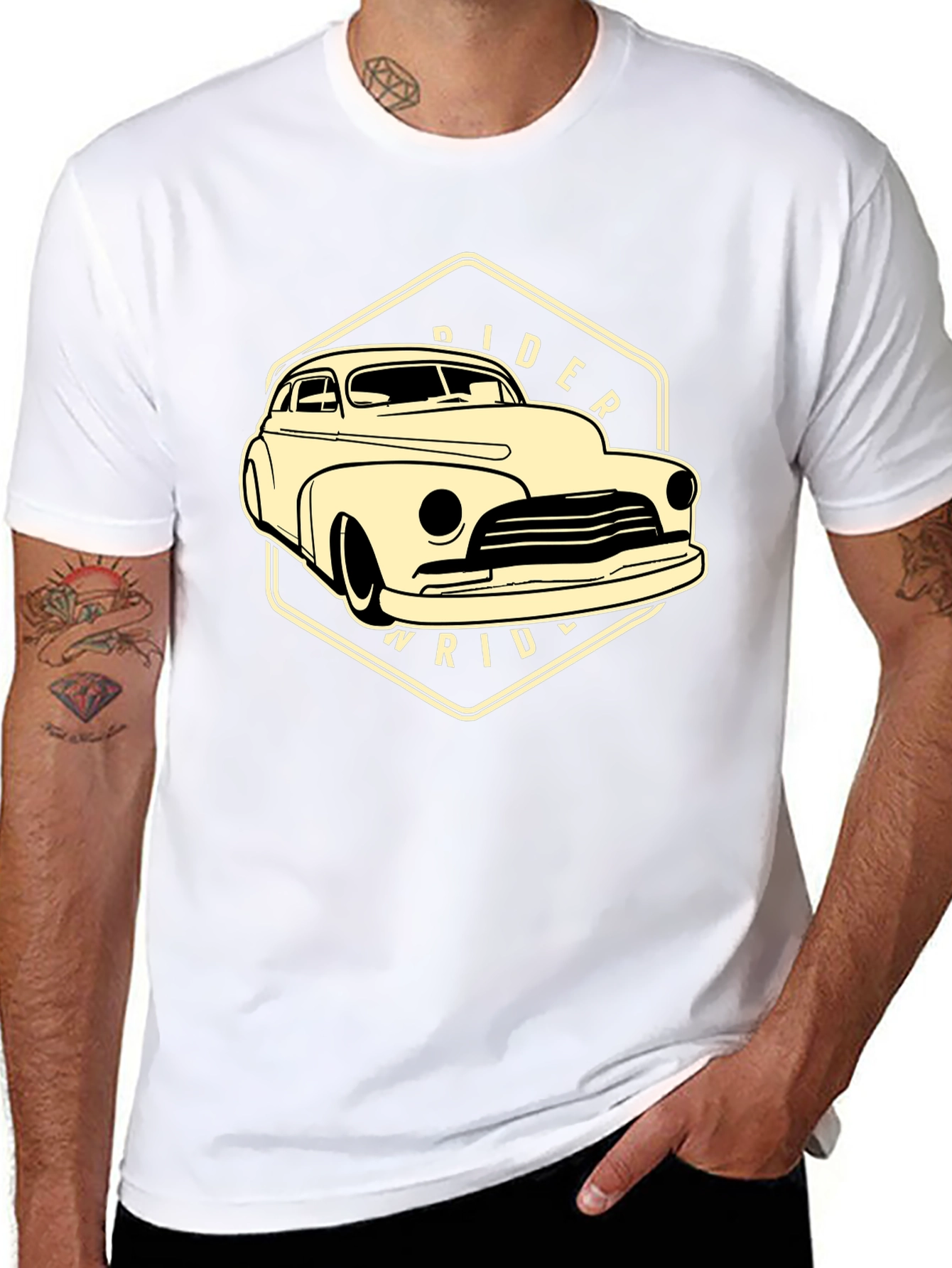 Classic Car Rider T-Shirt - Black
